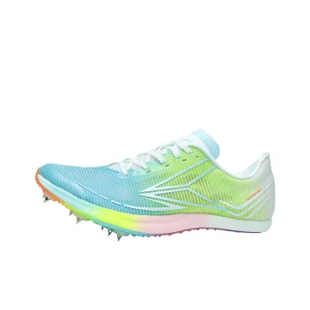 SUPAOSIKE Cushioning Support Wear Resistant Low Top Body Test Sprint Spikes Unisex Turquoise Broken Ten S9