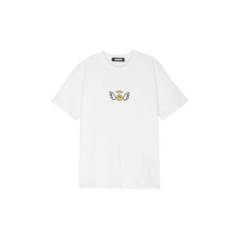 Barrow Logo flocked T shirt-3