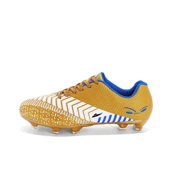 Kuding Soccer Shoes Unisex Low Top Gold/Black/Dark Blue