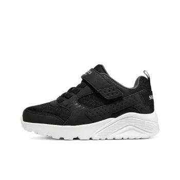Skechers Uno Lite Cushioning Low Top Kids Lifestyle Shoes Black Teenagers