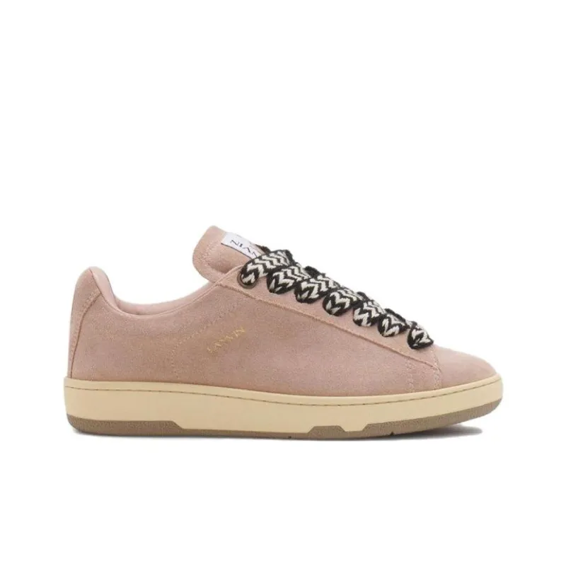 Lanvin Low Top Skateboard Shoes Women's Light Pink-1