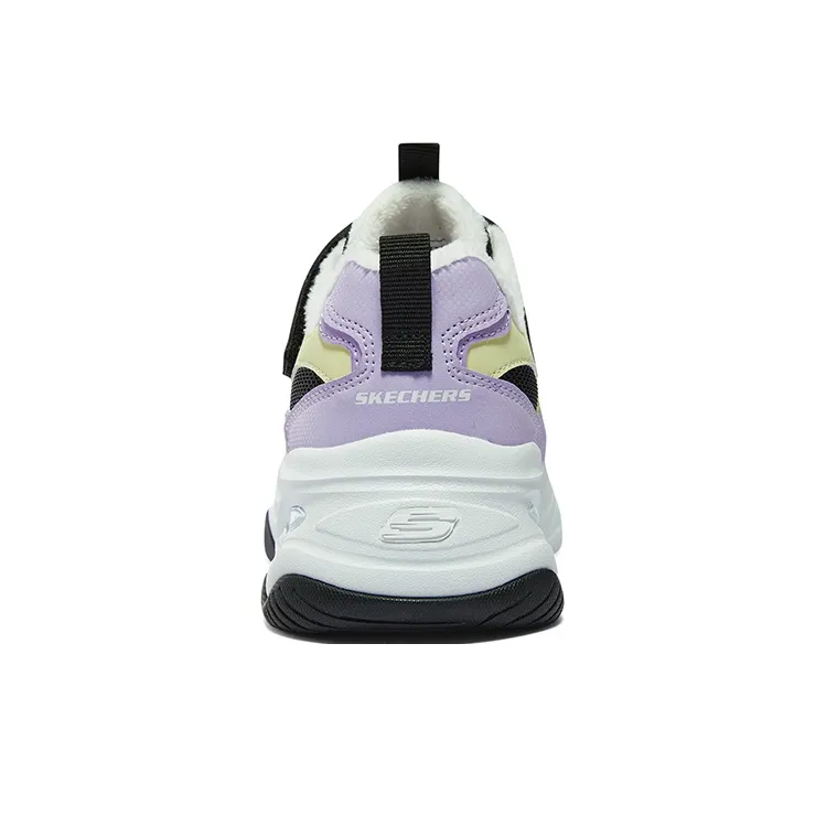 Skechers Girls Cushioning, Wear Resistant Kids Lifestyle Shoes Black Multicolor Teenagers-4