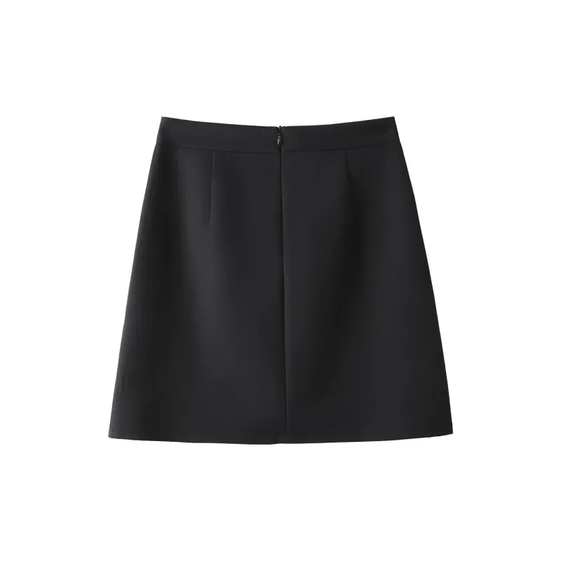 0571 Family Casual Short Skirts Women's Black-1