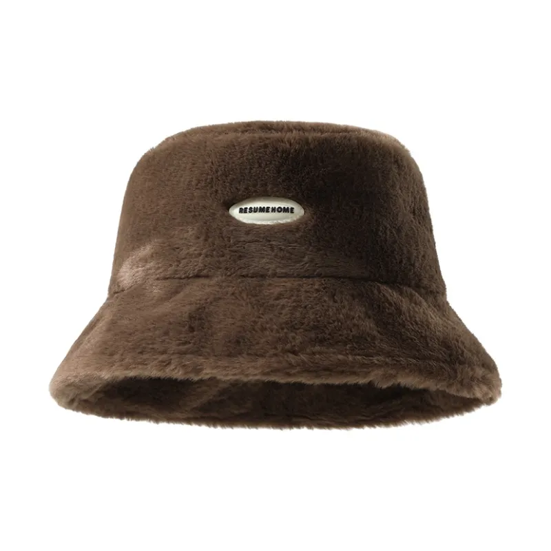 NANJIREN Plush Bucket Hats Women's-6