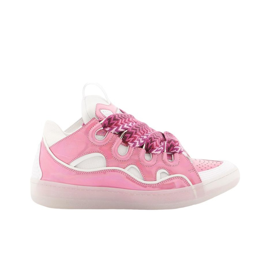 Lanvin Women's Curb Sneaker 'Metallic Pink' - POIZON