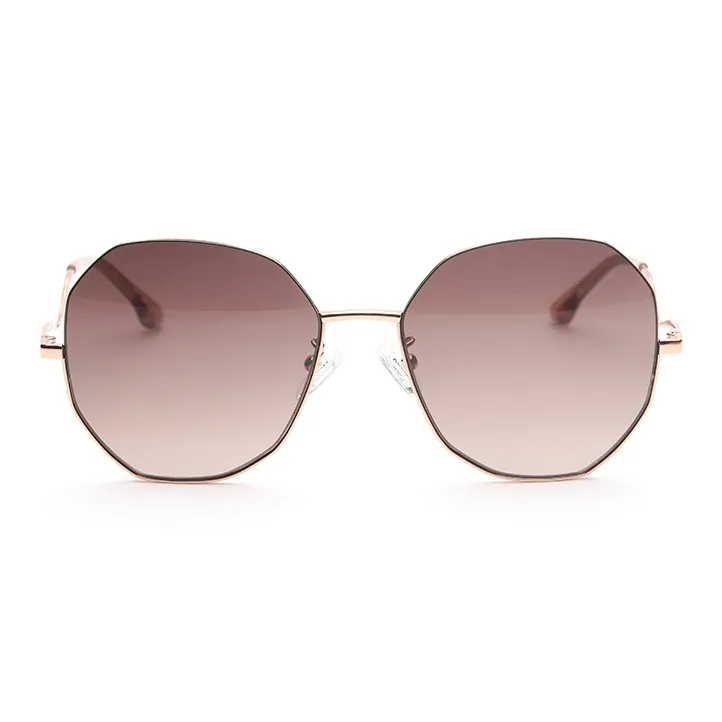 OYEA Nylon Japanese Gold Irregular Shape Sunglasses Women's-3