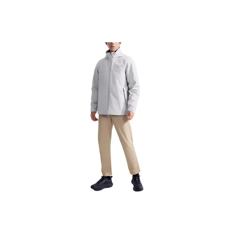 THE NORTH FACE City Outdoor Collection Waterproof And Windproof To Keep Warm Windbreaker Jacket Men's Starlight Gray-1