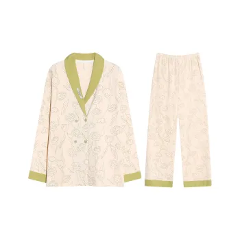Lan Miao Pajama Set Women's Apricot