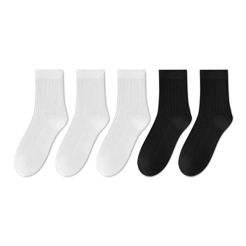 MIIOW Mid Calf Socks Men's 5 Pack-13