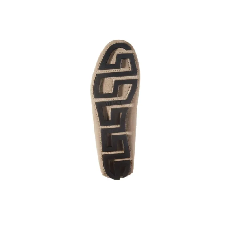 VERSACE Medusa Head Suede Loafers-4