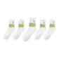 5-Pack White Green