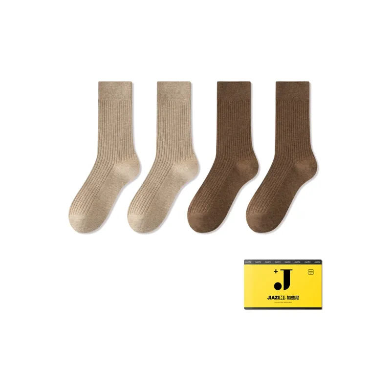 JIAZINI Mid Calf Socks Women's 4 Pack-35