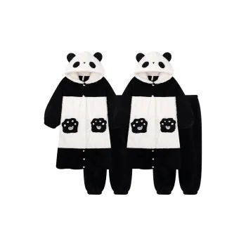 O'MESIK Pajama Set Unisex Black White