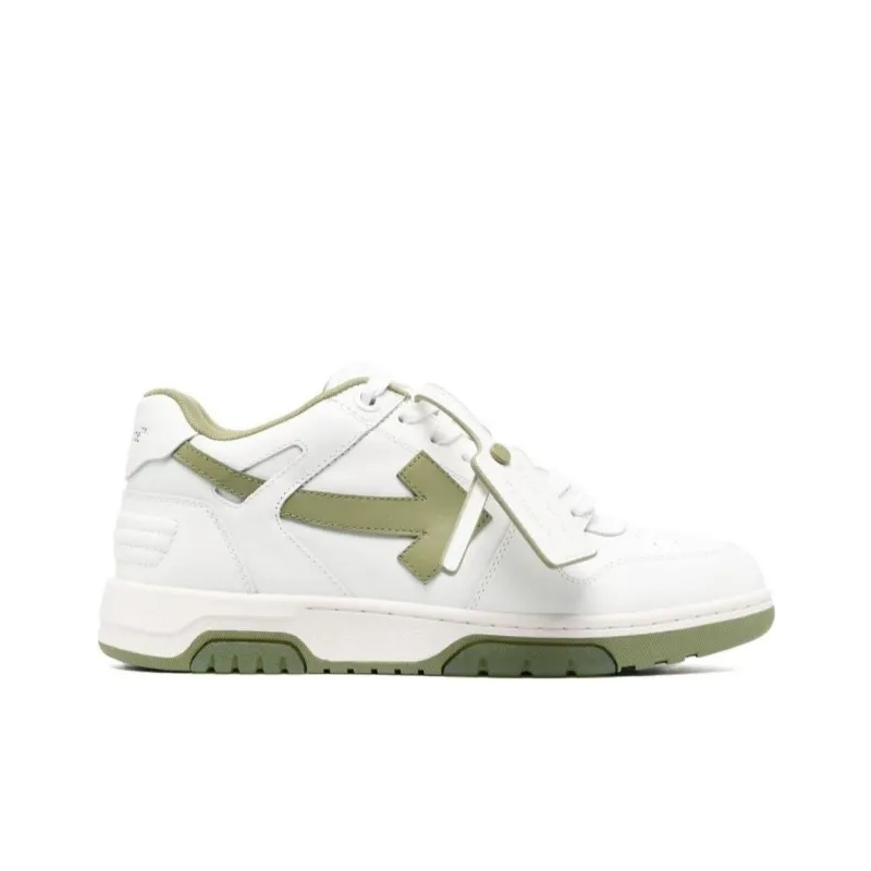 OFF WHITE Out Of Office Ooo Low Tops White Sage-1