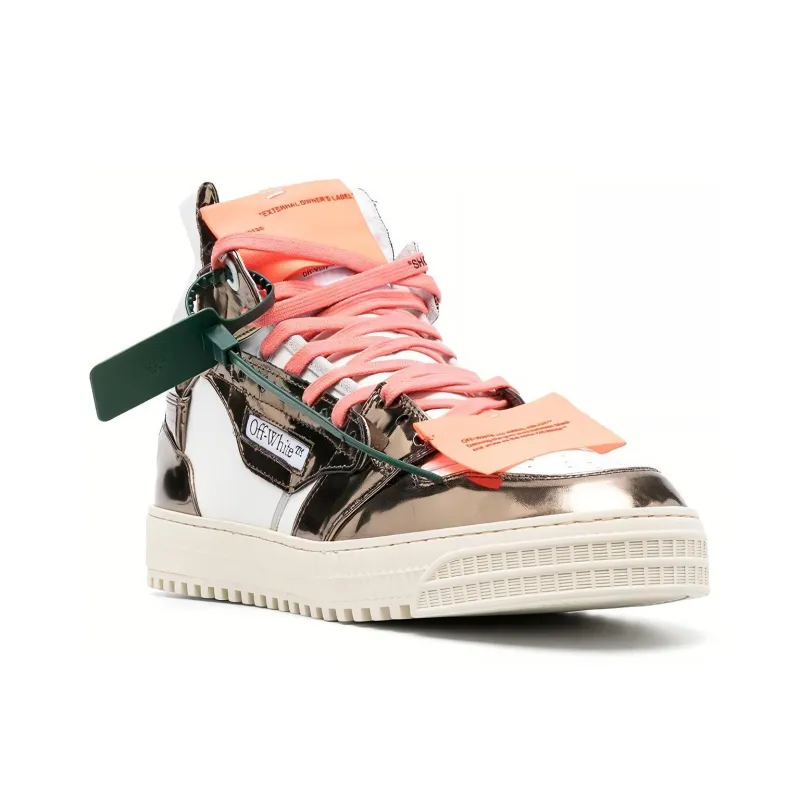 OFF WHITE 3.0 Off Court High Top Sneakers White Gunmetal-2