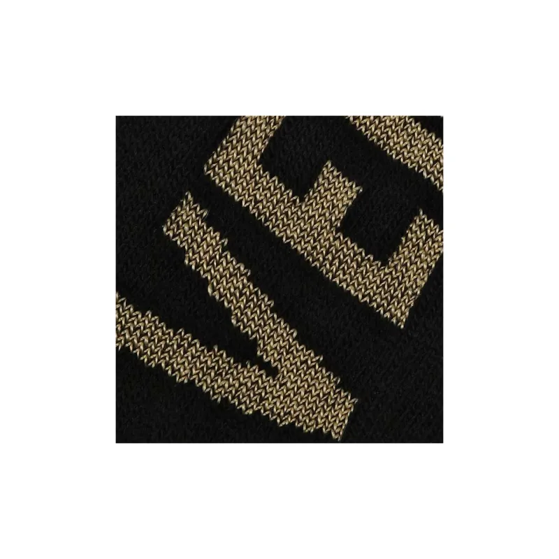 VERSACE Mid Calf Socks Unisex 1 Pack Black Gold-4