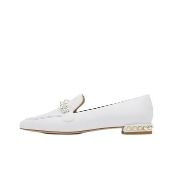 Stuart Weitzman/SW Joelle Pearl Loafers Women's White