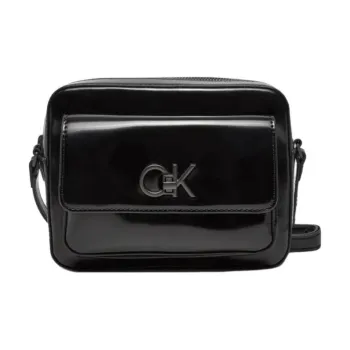 CALVIN KLEIN Artificial Leather Faux Leather Crossbody Bag, Shoulder Bag Trumpets Women's Black