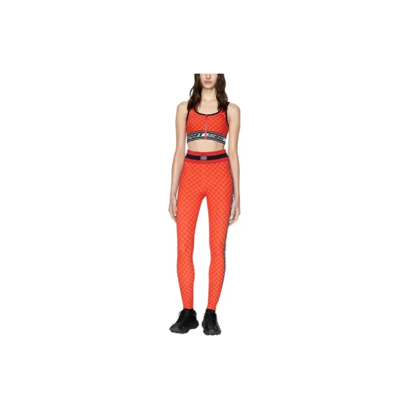 DIESEL Logo Embroidered Sports Bra-1