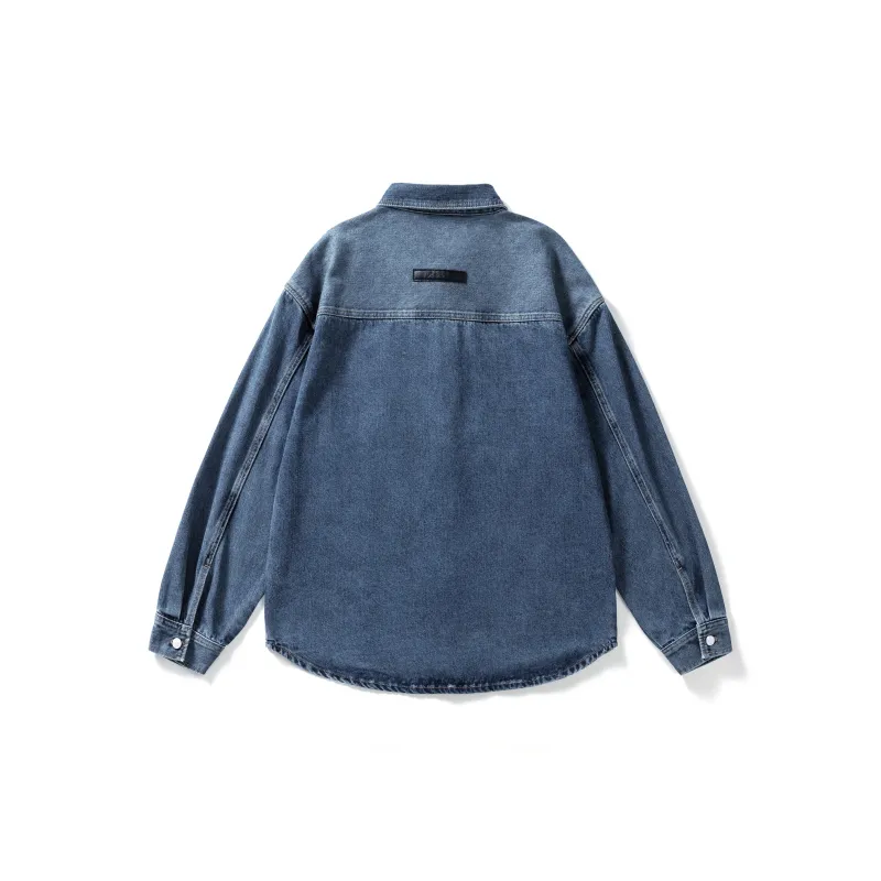 HIPANDA Denim Jacket Men's Blue-1