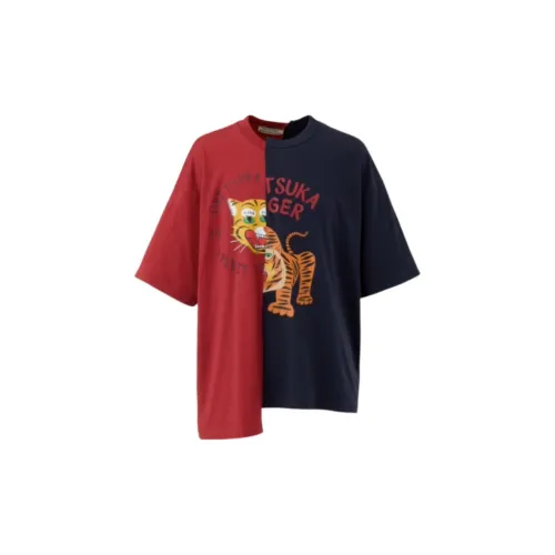 Onitsuka Tiger GRAPHIC T-Shirts Unisex Burgundy/Navy Blue