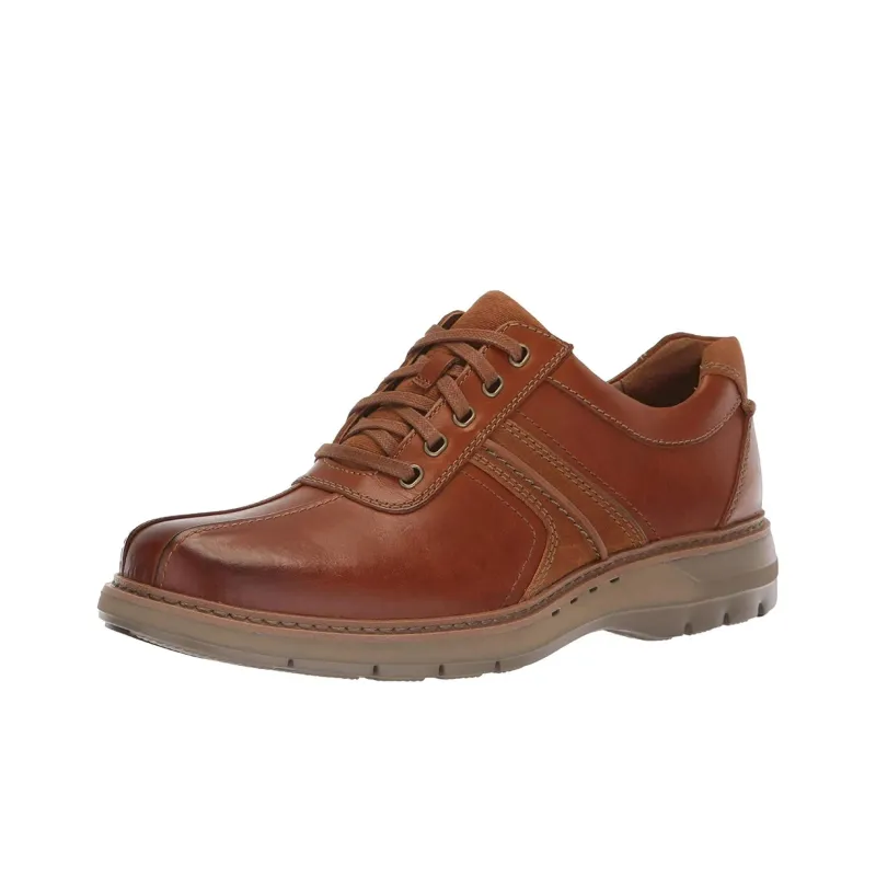 Clarks Unstructured Casual Shoes Men's Tan-2