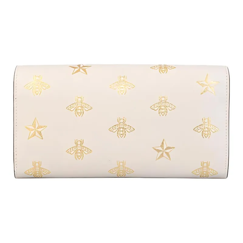 GUCCI Padlock Cow Leather Lock Wallet Handbag Shoulder Bag Clutch Shoulder Bag Women's White-4