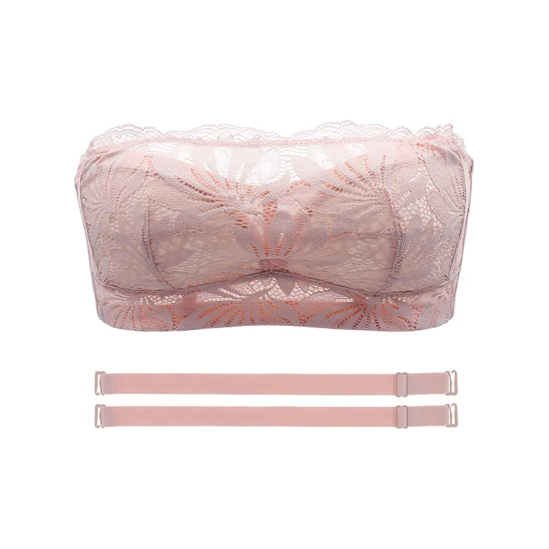 Flowers In Water Bra Women's Pink-3