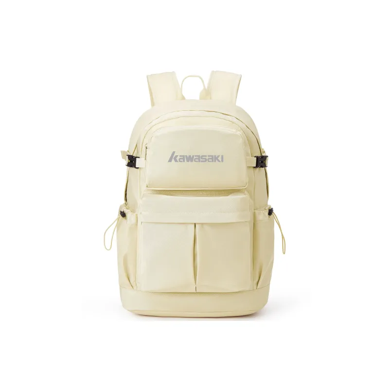 Kawasaki Fabric Backpack Unisex Black/Ecru/Khaki/Dark Blue-7