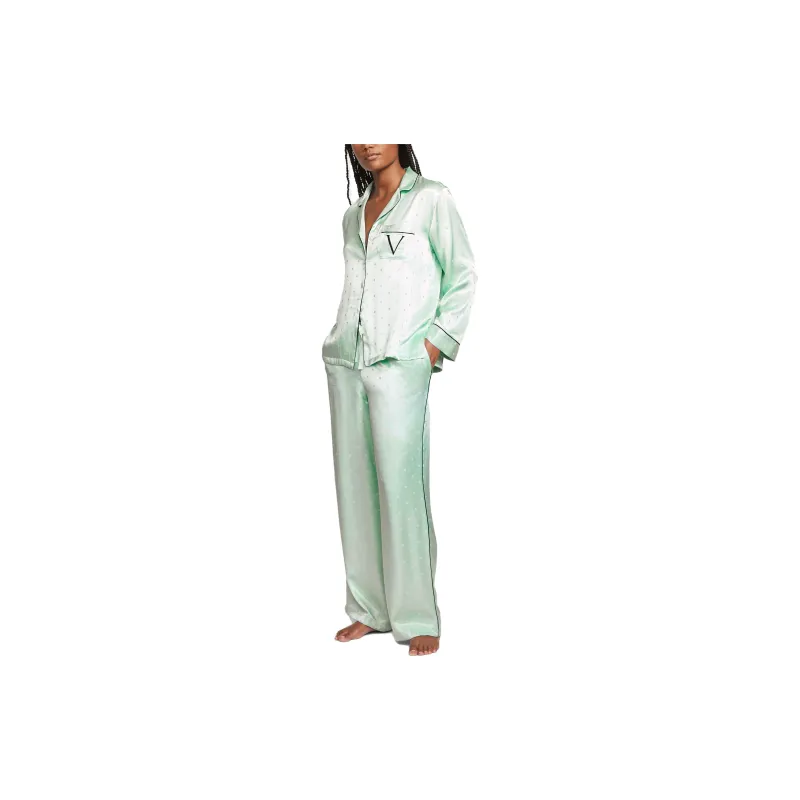 Victoria's Secret Pajama Set Women's Light Green-2