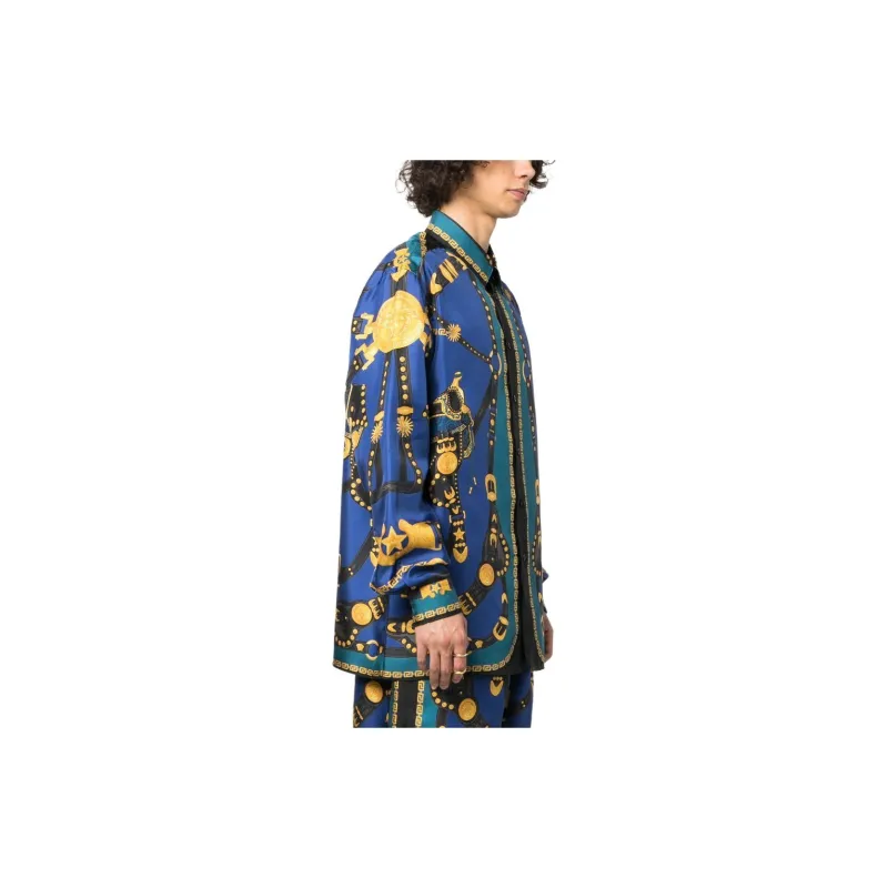 VERSACE Medusa Printed Harness Informal Shirt-3