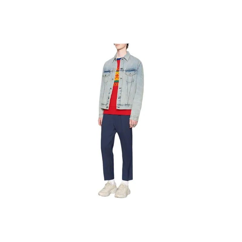 GUCCI Cotton Jersey Sweatshirt With GUCCI Logo-4