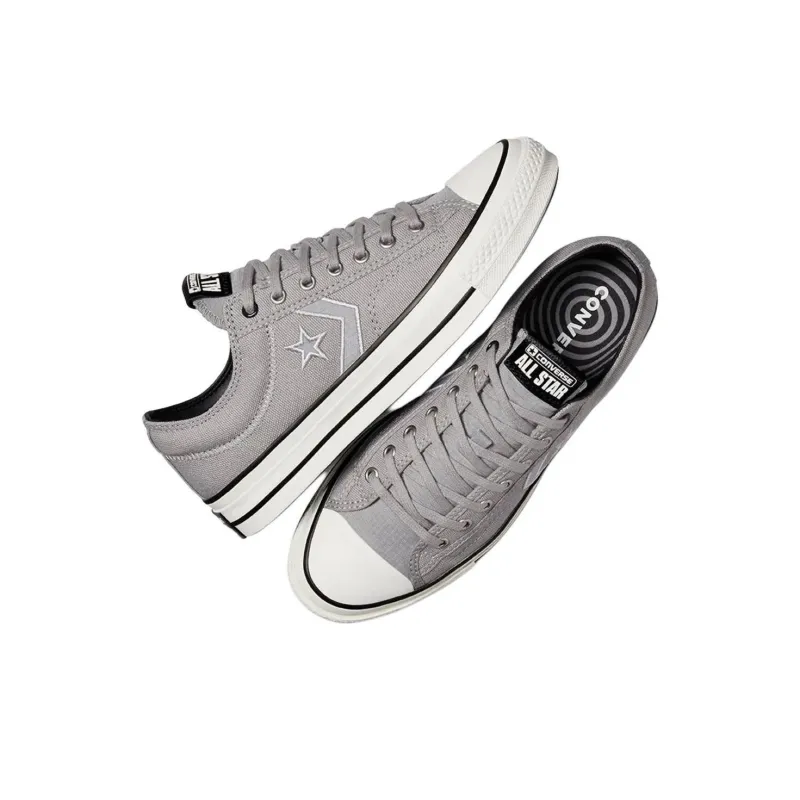 Converse Star Player 76 Anti Slip Wear Resistant Low Top Canvas Shoes Men's Gray-3