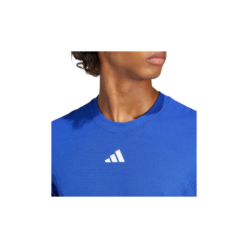 Adidas Airchill T Shirt Men's Bright Blue/Black-6
