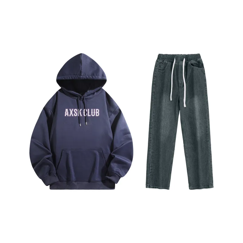 A.X.S.K Sweatshirt Sets Unisex-155