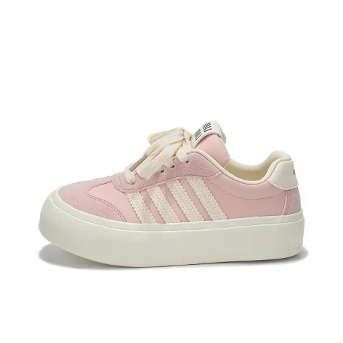 Binya Skateboard Shoes Women's Low-Top Pink