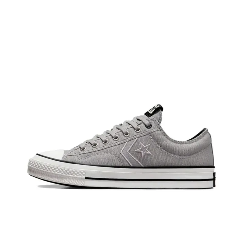 Converse Star Player 76 Anti Slip Wear Resistant Low Top Canvas Shoes Men's Gray-0