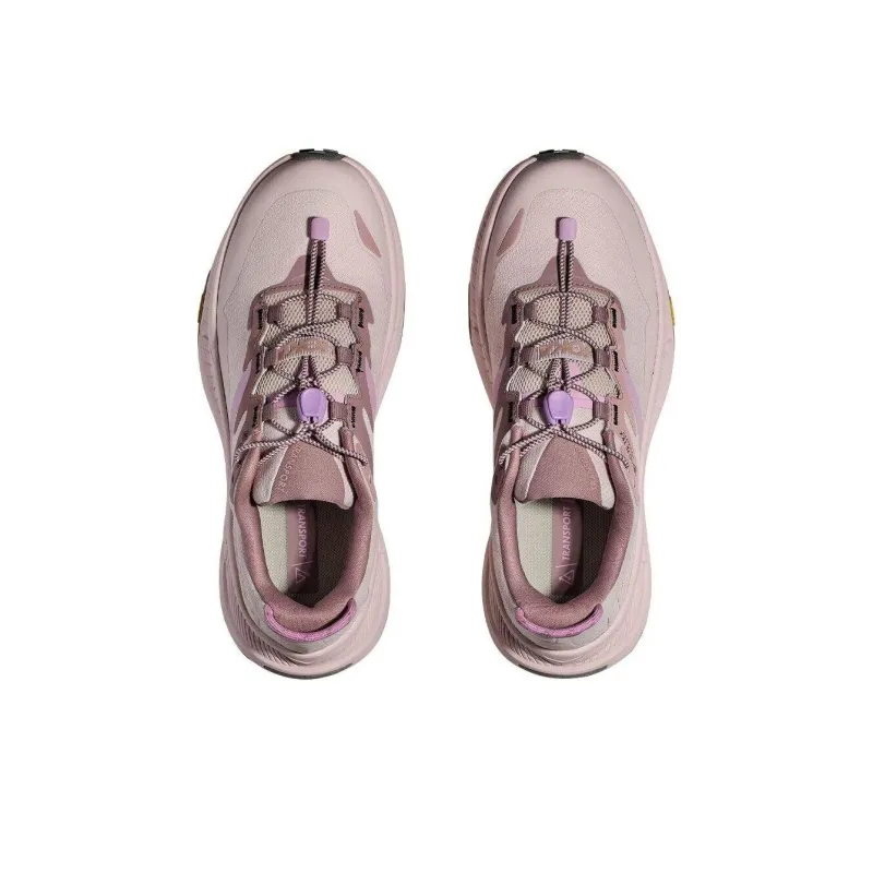 HOKA ONE ONE Transport Collection Anti Slip Wear Resistant Low Top Running Shoes Women's Pearl Pink-2