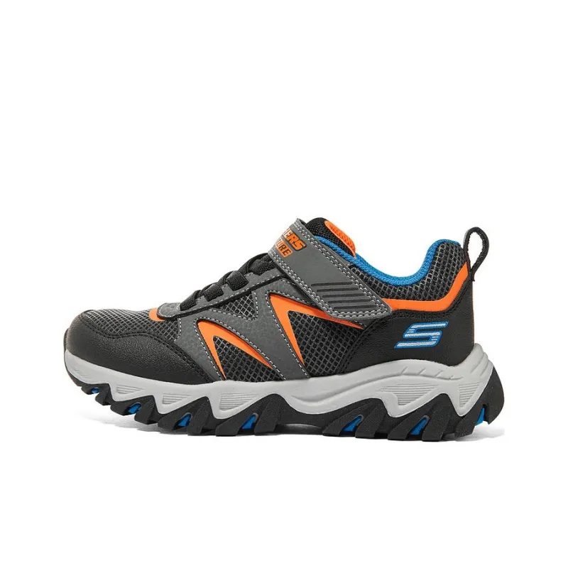 Skechers Anti Slip, Slip Resistant Kids Lifestyle Shoes Black Orange Teenagers-0
