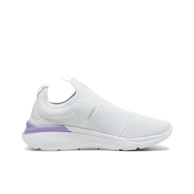 PUMA Softride Pro Slip Resistant And Breathable Low Top Running Shoes Women's White Purple-1