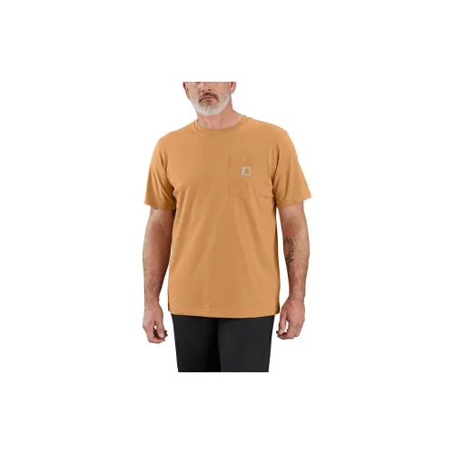 Carhartt T-Shirts Men Hickory Nut Heather / Mountain Walnut Heather Multicolor