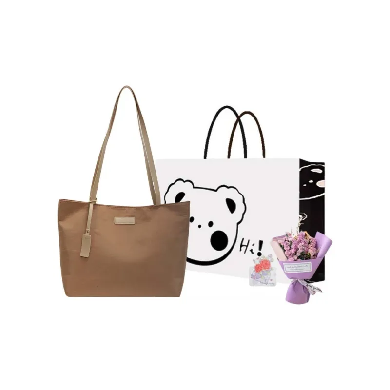 NX DOUGHNUT Fabric Shoulder Bag Regular Women's Black/Khaki-16