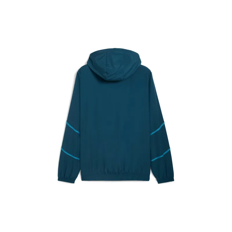 PUMA Olympique De MarseilleWOVEN Pre-match Jacket Jacket Men's Dark Blue-1