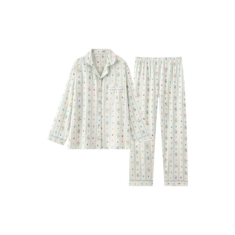 Qiao Ni Tong Pajama Set Women's Image Color-11