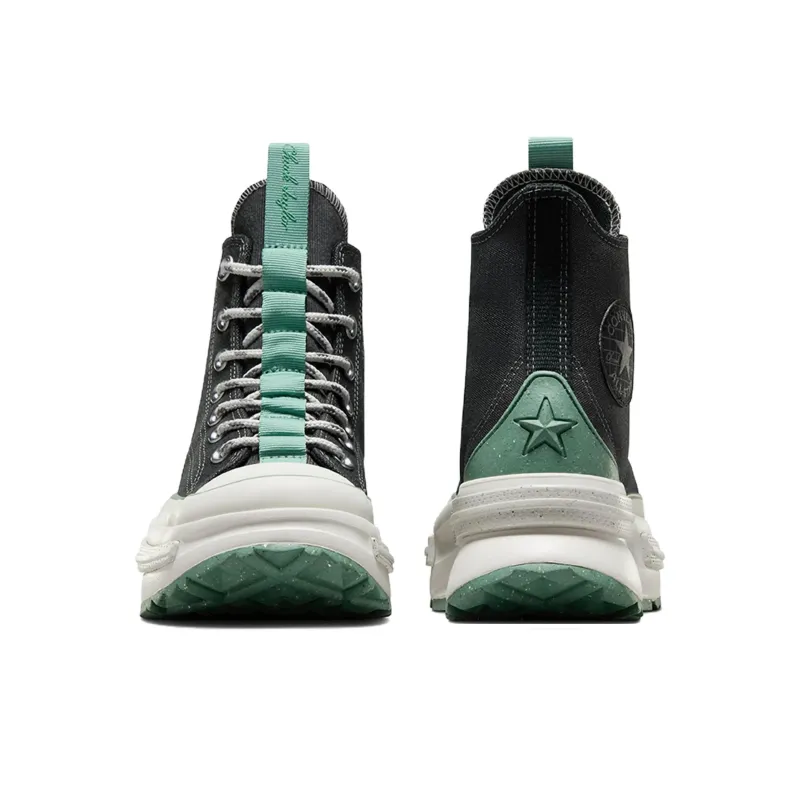 Converse Run Star Legacy Anti Slip Wear Resistant High Top Canvas Shoes Unisex Black Green-2