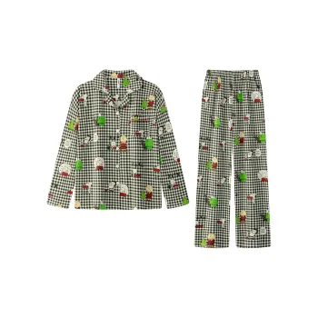 Gongdie x SNOOPY/ Pajama Set Men's Black