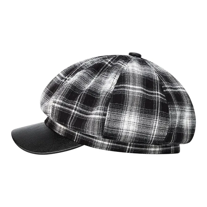 MUYKUY Cotton PU Leather Berets Women's-6