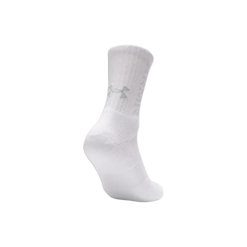 Under Armour Mid Calf Socks Unisex 3 Pack White-2