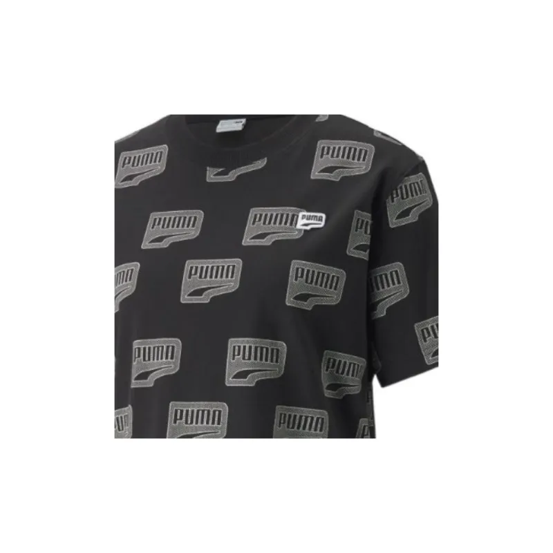 PUMA Drop Shoulder Sleeve T Shirt Women's Black-2