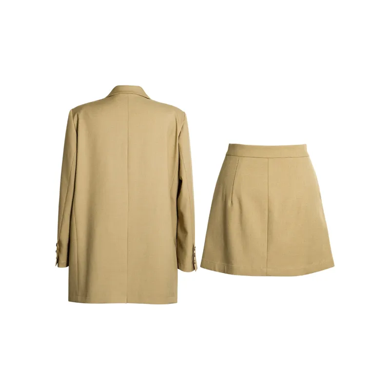 ROEYSHOUSE Skirt Set Women's Khaki-1